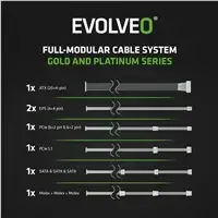 Evolveo G750 750W 80+ Gold ATX 3.1 Photo 9