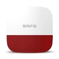Bezvadu āra sirēna Safe SAFE38140 — ārpustelpu trauksmes sirēna ar bateriju barošanu, pretnieka atklāšana
