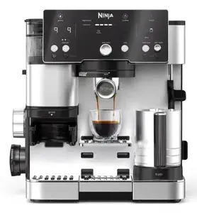 Espresso machine Ninja ES501EU semi-automatic with built-in grinder, 2 L water tank, 1650 W, black/stainless steel