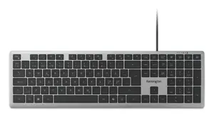 Wired Full-Size Keyboard KENSINGTON KB515 EQ — USB-C/USB-A, QWERTY, Scissor Switches, 110 Keys, Grey