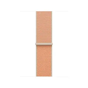 Ремешок Apple Sport Loop 40mm Cantaloupe — оранжевый, из переработанного полиэстера/нейлона/спандекса