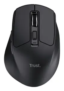 TRUST Niven Peles labročai — RF + Bluetooth bezvadu, 3200 DPI, 7 pogas, ritenītis, ar baterijām, melna