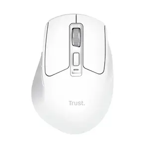 Беспроводная правая офисная мышь TRUST Niven — RF + Bluetooth, 3200 DPI, 7 кнопок, колесо, белая