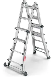 Step ladder Hailo Master M100 4 x 4 Step, aluminium, 4 steps