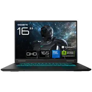 Ноутбук GIGABYTE GAMING A16 PRO DXHG4FRCC4SH — Intel Core 7 240H, 16" Quad HD+ 2560×1600, 32 ГБ LPDDR5x, 1 ТБ SSD, NVIDIA GeForce RTX 5070 Ti, Wi‑Fi 6E, Windows 11