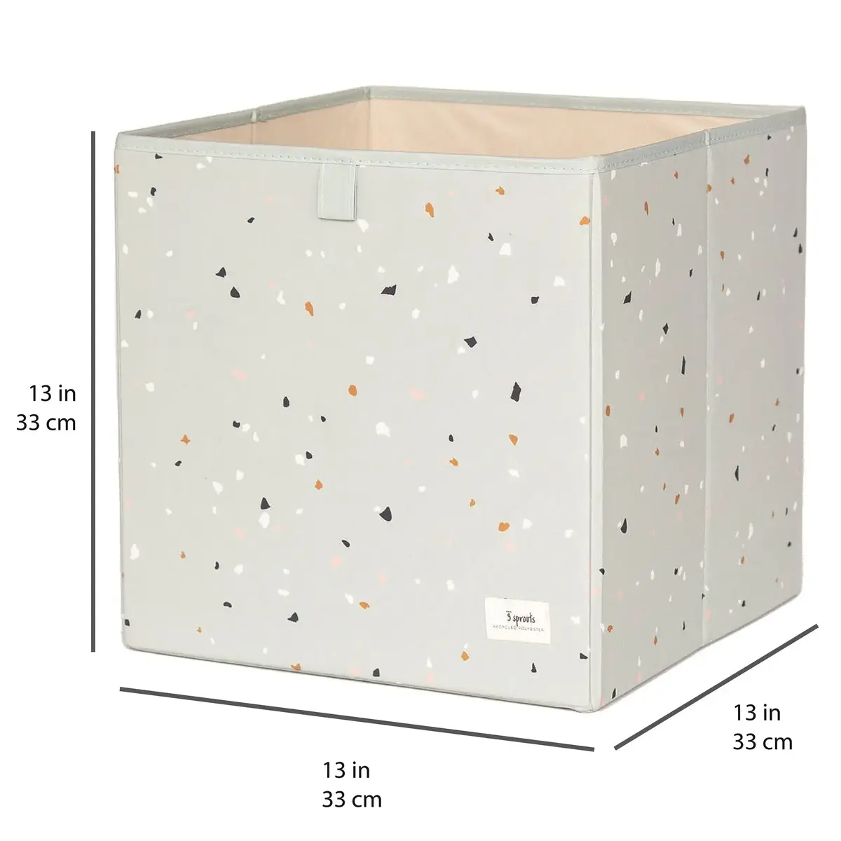 3 Sprouts storage box Square Polyester Green IBXTGN Photo 2