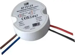 MPL Power MW Power 15W 12V/1.25A apaļš LED barošanas avots IP67