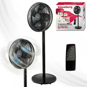 Fan Klausberg KB-9041 adjustable floor and desk fan, portable electric airflow fan