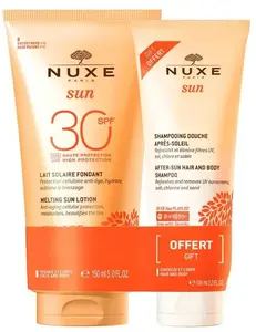 Saules kopšanas komplekts Eucerin NUXE_SET — saules pieniņš SPF30 150 ml + pēc-saules dušas želeja 100 ml