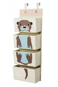 Wall-mounted toy storage organizer 3 Sprouts IWOOTR Brown, model 5001877