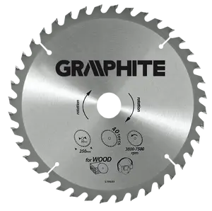 Диск пильный GRAPHITE 165x30 мм 18 зубьев твердосплавный 57H648