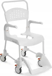 Туалетно-душевой кресло-каталка Lean Etac Clean, высота сиденья 48×49 см, снежно-белый