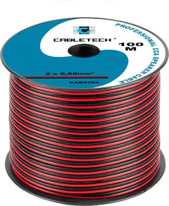 Speaker Cable Cabletech KAB0389 CCA conductor 0.50 mm, black-red