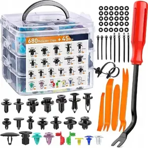 LEANToys car hairpin set in organizer, model 20814, 680 pieces