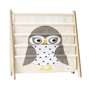Sling grāmatu plaukts 3 Sprouts SP3IRKOWL — 4 plaukti bērniem, bēšs/pelēks