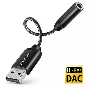 AXAGON ADA-HA USB-A to 3.5 mm Audio Adapter Hi-Res DAC 384 kHz / 32-bit Stereo