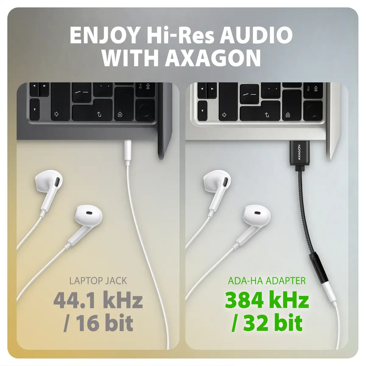 AXAGON ADA-HA USB-A Hi-Res DAC Audio Adapter Photo 5