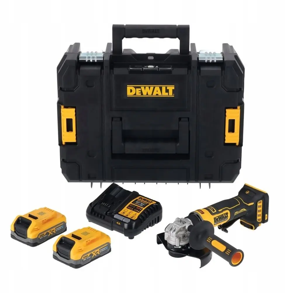 Akumulatora leņķa slīpmašīna DeWalt DCG404S2T-QW 125