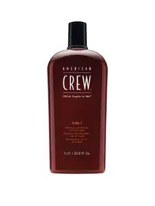 3 в 1 шампунь, кондиционер и гель для тела AMERICAN CREW 1000 мл для мужчин