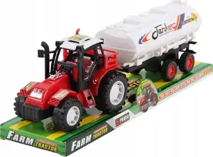 Toy tractor with tanker Trifox A-0722 model TR-61994-0, mechanical play vehicle