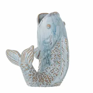 Vase Usorteret Bloomingville 82061997 Stoneware Blue – Other shape, Height 210 mm