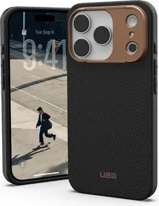 Чехол UAG FIBR ARMR MagSafe для Apple iPhone 17 Pro — кевлар графит/бронзовый, совместим с MagSafe, защитный чехол