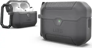 Aizsargvāciņš Scout priekš Apple AirPods Pro 3 no URBAN ARMOR — krāsa smoke, modelis 104133113B3B