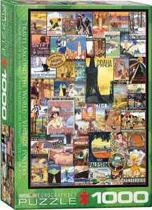 Пазл 1000 элементов Eurographics — Stare plakaty: Podróż dookoła świata (470727)