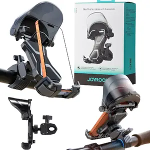 Держатель для телефона на велосипед Joyroom JR-ZS528 с солнцезащитным козырьком, трансформируемый, чёрный