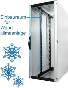 Rittal 19" Серверный шкаф VX IT, звукоизолированный, 42U - 800x1200 мм - стеклянная дверца - цельноштампованная задняя дверь - светло-серый