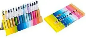 Pildspalvu komplekts BIC 4 Colours Collector Box, 15 gab., katrā pildspalvā 4 krāsu rakstāmpildspalva (MPN 5182771)