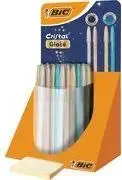 Ручка шариковая BIC Cristal Glacé модель 303176, узел 0,32 мм, чернила синие и чёрные (1 шт.)