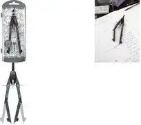 Циркуль Faber-Castell 571710 Schnellverstellzirkel с шарнирами, антрацит, двусторонне откидывающиеся ножки, центральный винт