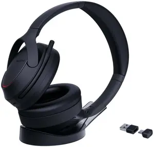 Yealink BH78 Headset with Stand USB-C and USB-A Wireless and Wired Bluetooth Binaural Black Boom Microphone