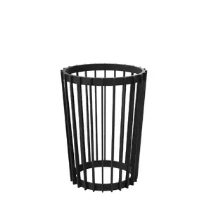 Подставка для цветочного горшка FORM_PLASTIC Standy1 для вставок Ø24/30 см, H40 см, черная, двусторонняя
