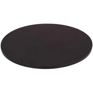 Plant pot stand tray FORM_PLASTIC Standy black, round 30 cm diameter, plastic, load capacity 20 kg