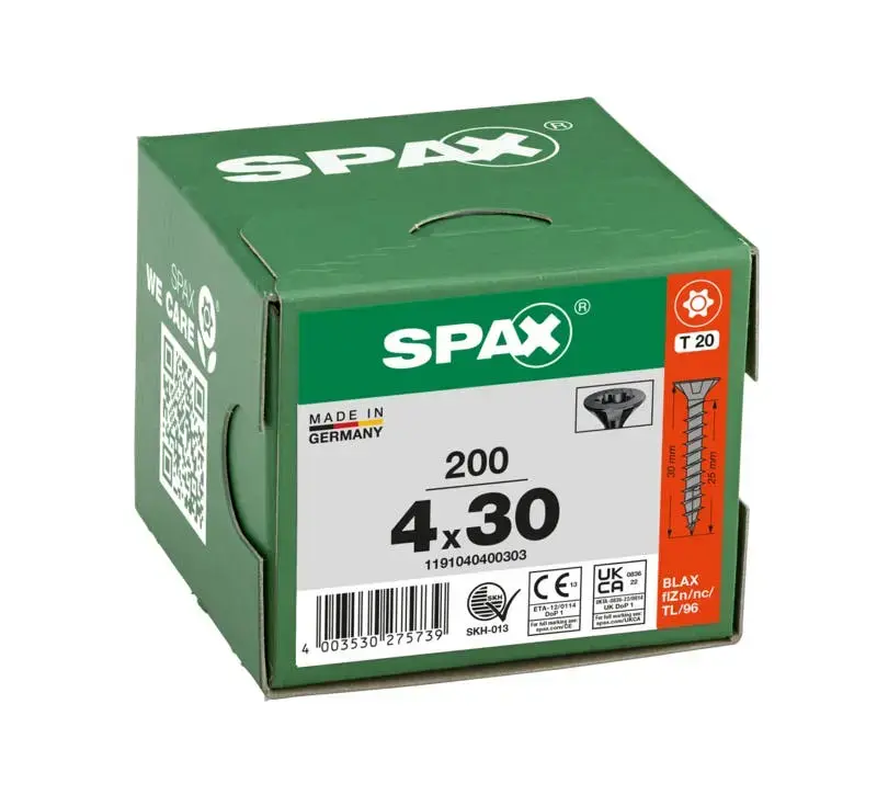 SPAX BLAX 30 mm koka skrūve 200 gab. Photo 3