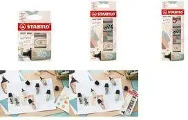 Highlighter Stabilo BOSS MINI Naturevibes, model 07/03-72, chisel tip 2.0–5.0 mm, open-safe, 1 piece