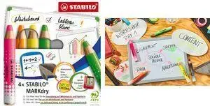 Whiteboard marker Stabilo MARKdry NEON 648/4-01 — neon ink, XXL refillable tip for whiteboards, single piece