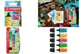 Highlighter Stabilo BOSS MINI Animal Vibes - chisel tip 2.0–5.0 mm, long open time, single piece