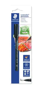 Feltpildspalva Staedtler 317-9 BK-1 — pastāvīgs melns marķieris, ražots Vācijā
