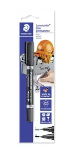 Permanent marker Staedtler Lumocolor duo 348 — 1 pc, two-tip permanent marker