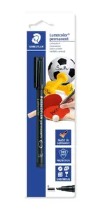 Filca pildspalva Staedtler 314-9 BK-1 — pastāvīgs melns marķieris, ražots Vācijā