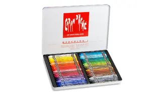 Vaska pastelis Caran d’Ache Neocolor I Hard daudzkrāsains komplekts — 40 gab.