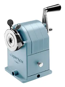 Механическая точилка для карандашей Caran d’Ache Alpine Frost Arctic blue — металлическая, 1 отверстие