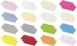 Greeting/Note Card Clairefontaine Pollen Minikarte 70 x 95 mm, white, 210 g/m², pH-neutral, acid-free
