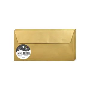 Конверт DL Clairefontaine 50085C — золотой, 120 г/м², упаковка 20 шт.