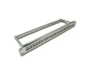 Патч-панель slim wirewin TKS PANEL 24 NICKEL — 24 порта Keystone, никель, серый