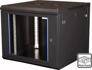 Sienas 12U skapītis Wirewin WCAB PS3 600x600 Melns — 12U, nestspēja 100 kg