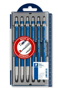 Mechanical pencil Staedtler 780 C PR5 — 2 mm lead, metal grip, push-button, clip (Germany)